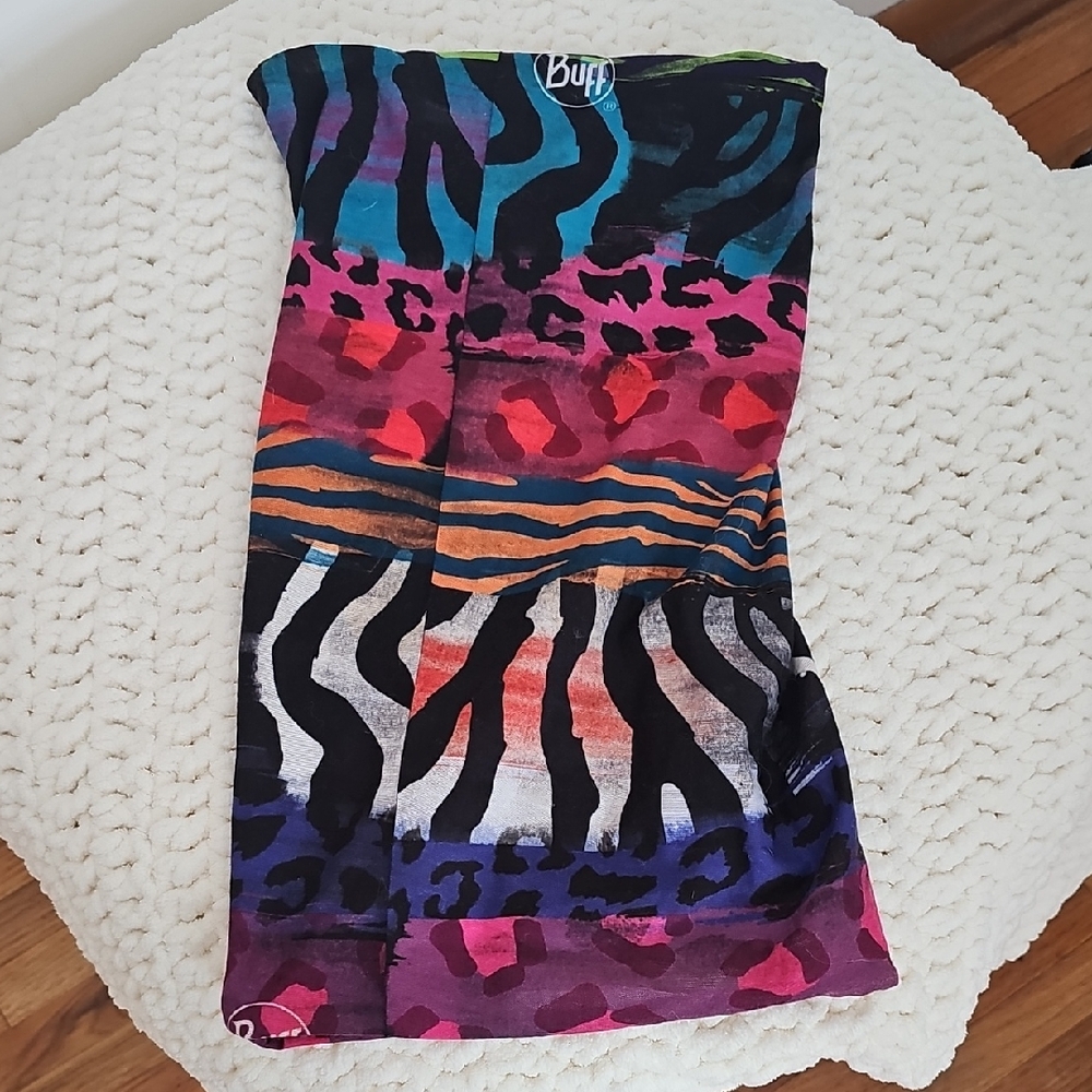 Buff Multicolor Animal Print Neckwear